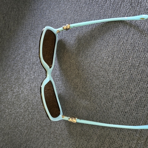 Tiffany & Co Prescription Sunglasse OTF4076 Havana On Tiffany blue/need New Lens - Picture 4 of 10